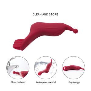Vibratore per dita, giocattoli sessuali per adulti per le donne, giocattoli per adulti con 10 vibrazioni, vibratori per capezzolo a punto G, strumenti per il piacere sessuale - Product Image 2