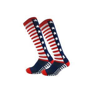 High Quality Athletic Knee-High Socks with Custom Logo Print Pattern Low MOQ for Youth for Baseball Football Softball Soccer - Product Image 1