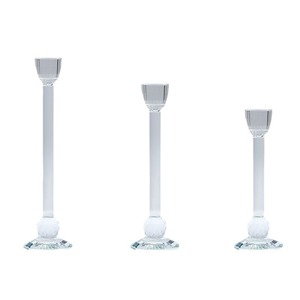 Darz Crystal Glass Crystal Metal Candlestick Holder Durable Decorative Ornament For Home Wedding <b>Table</b> Centerpiece - Product Image 5