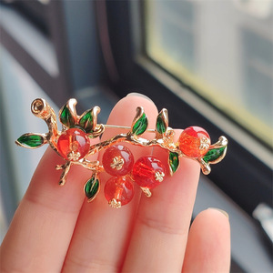 Estilo chinês das mulheres requintado broche vidro luxo temperamento terno Cardigan Acessórios broches pinos - Product Image 2