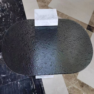 Support de <span class=keywords><strong>table</strong></span> moderne en <span class=keywords><strong>verre</strong></span> trempé thermofusible pour hôtels et salons, écologique, non toxique, personnalisable - Product Image 5