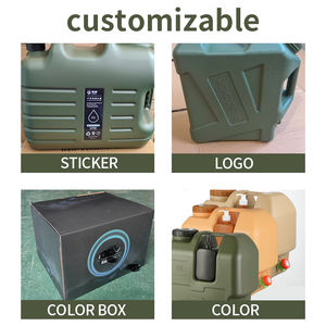 Seau à eau portable en matériau PE 20L avec petite bouteille et robinet, adapté au camping en plein air et aux visites autonomes 5,3 gal - Product Image 5