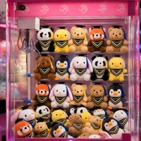 Boneka Beruang Wisuda Plush Source Factory 24cm, Gantungan Kunci Beruang Lucu, Liontin Topi Rumbai, Hadiah Mesin Cakar/Arcade Game