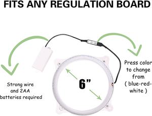 Système d'éclairage LED <span class=keywords><strong>pour</strong></span> jeu <span class=keywords><strong>de</strong></span> cornhole avec lumières d'anneau <span class=keywords><strong>de</strong></span> trou multicolores en option et lumières <span class=keywords><strong>de</strong></span> plateau commutables - Product Image 3