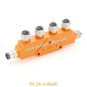 वाटरप्रूफ एम 12 एल कोडिंग एल-कोडित सेंसर कनेक्टर एम 12 पावर डिस्ट्रीब्यूटर्स 5-वायर 4 + पी 5पिन एडाप्टर शाखा केबल - Product Image 2