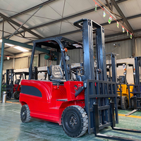 Forklift Cina 4x4 Forklift listrik tunggangan Forklift dengan warna dan logo yang dapat disesuaikan