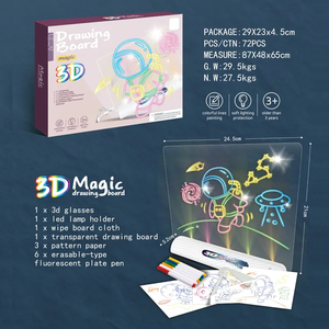 Çocuklar için yaratıcı komik Diy Doodle 3d havacılık büyülü çizim panosu oyuncak seti - Product Image 5