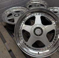 Jantes en alliage forgées monobloc de luxe de haute qualité pour la course de dragster, 2 pièces, 16, 17, 18, 19 pouces, 6*139.7, design maille argentée