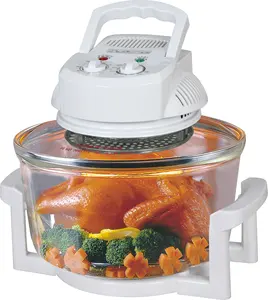 12L Halogen Convection Oven No Oil Less Fat Halogen Flavor Wave Turbo Oven Round Air Fryer