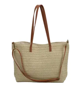 Wholesale promotional custom woven straw beach bag factory price mexican woven bag