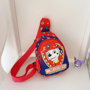 Sac messager et porte-monnaie en nylon à motif de personnage de dessin animé tendance pour enfants avec fermeture éclair pour garçons et filles - Product Image 1