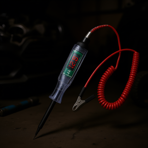 Comprobador de circuitos digitales de 6-24V, medidor eléctrico automático para reparación de coches y camiones, herramienta de diagnóstico con pantalla LED y clip - Product Image 2