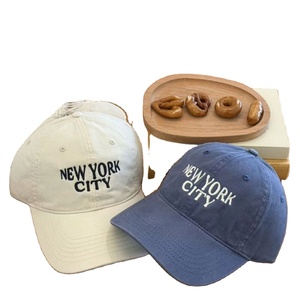 Wholesale Adjustable Custom 5/6 Panel Dad <b>Hat</b> 3D Embroidery Logo NEW YORK Baseball Caps Sporty Unisex Common Fabric - Product Image 1