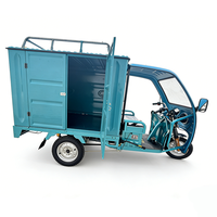 Pièces personnalisées 2000W 4000W 60V 3 roues Camionnette de livraison à moteur Tricycles électriques pour adultes avec cabine