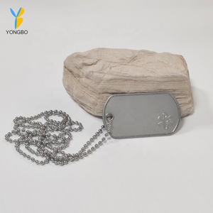 Medagliette per Cani in Acciaio Inossidabile Incise, Targhetta di Allerta Medica con Simbolo Stella della Vita, Ciondolo Militare - Product Image 2
