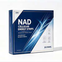 OEM-пленки для рассасывания с NAD+ и ресвератролом, содержащие пищевые волокна, в питательной форме для ежедневного использования, с возможностью индивидуальной маркировки