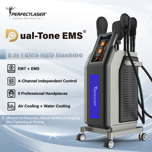 Perfectlaser 16 Tesla 6000W RF EMS Slimming Machine Hot Sale Body Shape Weight Loss HI-EMT RF EMS Neo Device Factory Price