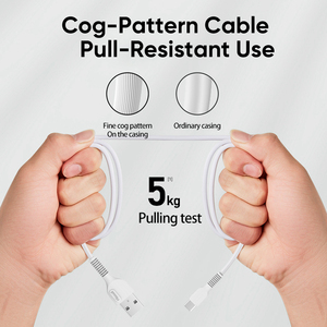 Câble de chargeur de téléphone Type C Miccell en gros, économique, 2.4A, 1.2M, en PVC, <span class=keywords><strong>pour</strong></span> téléphones mobiles, compatible avec les iPhones 17/16/15 - Product Image 4