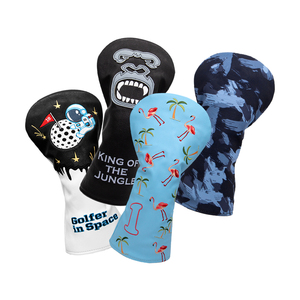 OEM Custom Design Golf Wood <strong>Headcover</strong> Premium Leather <strong>Driver</strong> <strong>Headcover</strong> with Embroidered Logo Waterproof Feature - Product Image 2