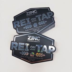 Autocollants personnalisés en vinyle avec logo laser, holographiques, dessin animé, imperméables, résistants aux UV, découpés à la forme, autocollants adhésifs, impression d'étiquettes - Product Image 1