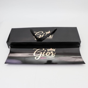Negro <span class=keywords><strong>de</strong></span> <span class=keywords><strong>lujo</strong></span> elegante almohada <span class=keywords><strong>de</strong></span> papel peluca paquetes caja Hot Pink Logo brillante virgen extensiones <span class=keywords><strong>de</strong></span> cabello paquetes con cinta bolsa <span class=keywords><strong>de</strong></span> papel - Product Image 4