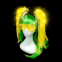 Hstyle Light up Cheveux Accessoires LED Cheveux Bandeau Clignotant Partie Multicolore Accessoires Rave Glow in The Dark Bandeau