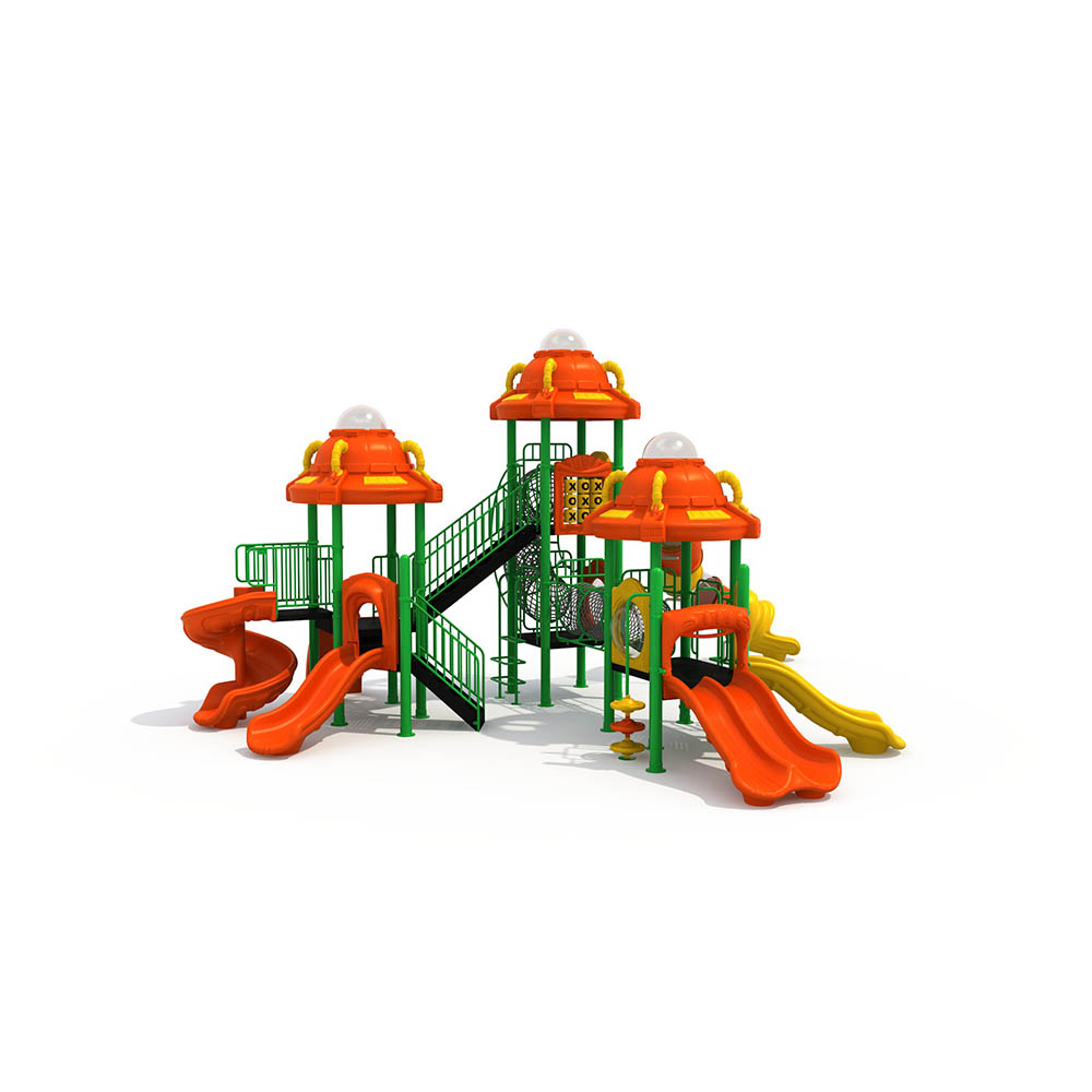 Plastic Children's Slide Equipment for Kindergartens, Adventure Amusement Park Facilities, PE Outdoor Playground