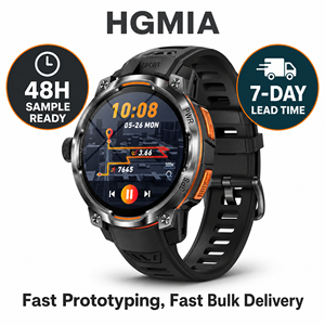 Montre connectée GPS 1,46 pouce 1200 mAh 10 jours d'autonomie IPX8 étanche Boussole Altimètre Appel 107 modes sportifs - Product Image 6