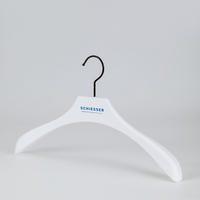 Cintre de luxe moderne en plastique moulé par injection de haute qualité, robuste et personnalisé, pour présentation en magasin