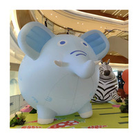 Modèle d'éléphant gonflable d'intérieur pour bébé, résistant aux déchirures, accessoire de personnage gonflable pour centre commercial, atrium, ornement de thème de carnaval pop-up