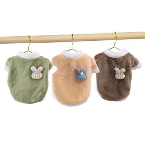 Gilet in peluche <span class=keywords><strong>per</strong></span> animali domestici, design simpatico a forma di coniglio, <span class=keywords><strong>abbigliamento</strong></span> caldo <span class=keywords><strong>per</strong></span> cani e gatti, <span class=keywords><strong>abbigliamento</strong></span> autunnale e invernale - Product Image 5