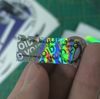 Autocollant de sceau de vide d'hologramme anti-contrefaçon personnalisé avec estampage à chaud durable de papier journal