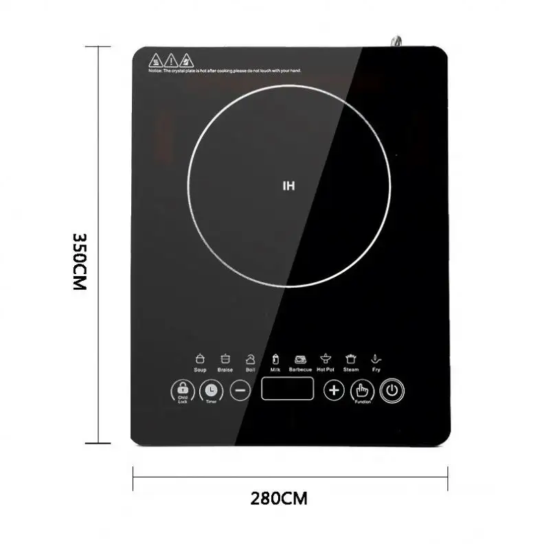 Thin Body Portable Induction Cooker For Home Hotel Siemens IGBT 3400W Double Burner Induction Hob