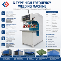 Machine de soudage haute fréquence pour bâches PVC grand format, équipement de soudage RF pour la production de housses de camion et de tentes en tissu