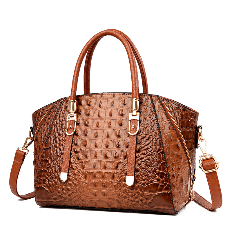 brahmin bolsas real crocodile