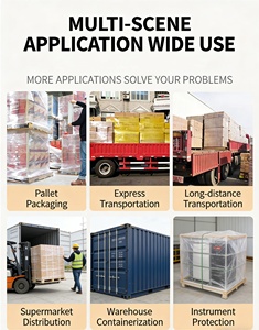 Film Perekat Pallet Lunak <span class=keywords><strong>PE</strong></span> Casting Berkualitas Industri Grosir Cina Ukuran 15 inci 18 inci 20 inci Gulungan untuk Logistik Pengamanan - Product Image 6