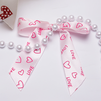 Ruban en gros de 25 mm (1 pouce) de couleur unie avec nœud et étiquette, logo personnalisé, 100 % polyester, pour emballage de boîtes à gâteaux d'anniversaire