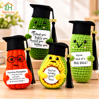Poupées au crochet et jouets en peluche tricotés à la main, style pastoral, motifs pomme de terre, concombre, citrouille, joyeux, origine Chine, parfait