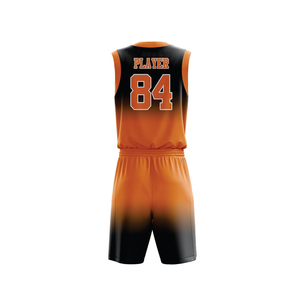 Tenue d'entraînement d'équipe 100% polyester, personnalisable, uniforme de basket-ball unisexe pour adultes, respirant, léger, uniforme de basket-ball imprimé - Product Image 6