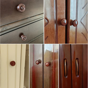 Shengyuan Wooden Cabinet Handles Drawer Pulls Round Solid Wood Modern Style Furniture Knobs for Cabinet Door Wardrobe - Product Image 5