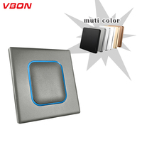 VBQN Classical A83 Series nuevo 10a AC 220V 250V Muti color PC 3 Gang 2 way 86 placa interruptor de pared