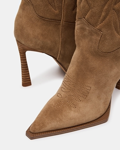 <span class=keywords><strong>Stivali</strong></span> da <span class=keywords><strong>Cowboy</strong></span> da Donna alla Moda con Tacco a Spillo in Camoscio, Stile Western Ricamato, <span class=keywords><strong>Stivali</strong></span> Alti al Ginocchio da Cowgirl - Product Image 2