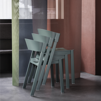 Fauteuil de salle à manger moderne en bois massif avec dossier et housse individuelle pour la maison