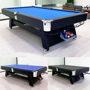 Table de billard multi-jeux 3-en-1 de 6/7/8/9 pieds avec système de retour automatique des billes - Dining & MDF HY-01, [Point clé de vente] - Product Image 3