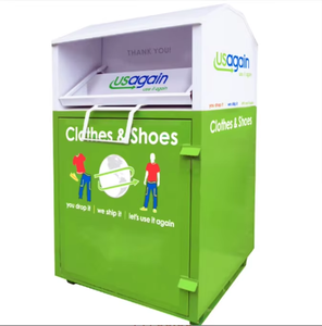 Papelera para donar ropa de iglesia y sin fines de lucro con candado para campañas comunitarias y sitios de Bancos de Alimentos - Product Image 5