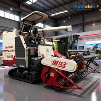 Moissonneuse-batteuse automotrice WORLD 4LZ-8.0EZ (Q) à alimentation complète avec moteur pour rizières en terrasses - Haute productivité