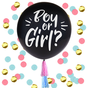 globo decoraciones de la fiesta de género revelan fiesta suministros bebé niña rosa bebé niño azul confeti - Product Image 1