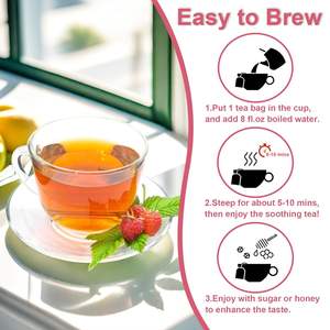 Sachet de thé feuille de framboise biologique 60 sachets de thé naturel Thé santé <span class=keywords><strong>Tisane</strong></span> rouge pure pour la <span class=keywords><strong>grossesse</strong></span> Emballage en boîte en vrac - Product Image 6