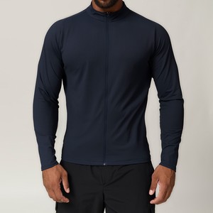 Veste de sport zippée pour homme, séchage rapide, respirante, coupe-vent, polyester et élasthanne, pour la course à pied et la salle de sport - Product Image 4