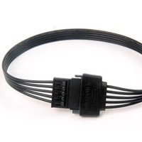 Angitu Venta caliente 30cm 1007 18awg escritorio Sata 15Pin macho a hembra extensión Sata Cable de alimentación